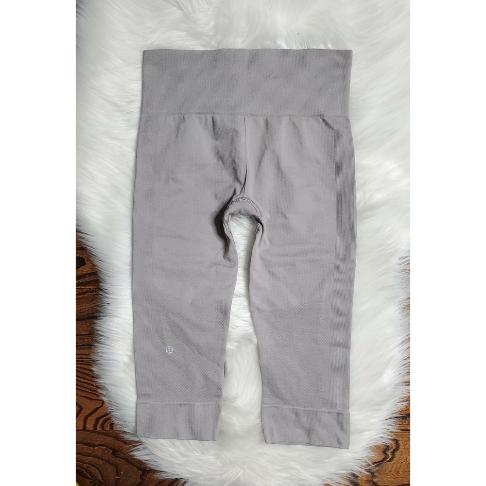 Lululemon Seamlessly Street Crop Leggings Gray Women's Size 6